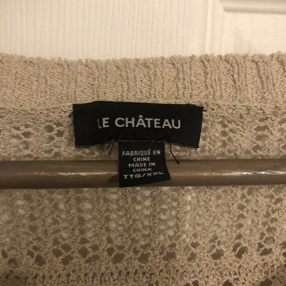 ❁ Open Knit Beige Knit Sweater ❁ - Picture 2 of 4